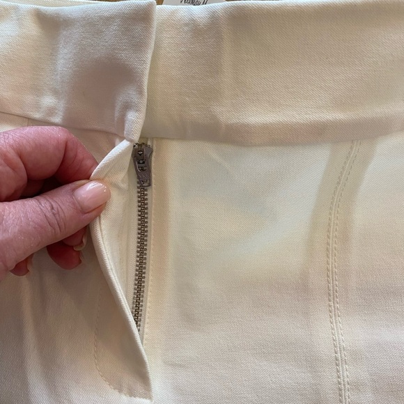 Derek Lam Women’s White Maeve Slit Hem Flare Long New size 8 Pants - Picture 12 of 16